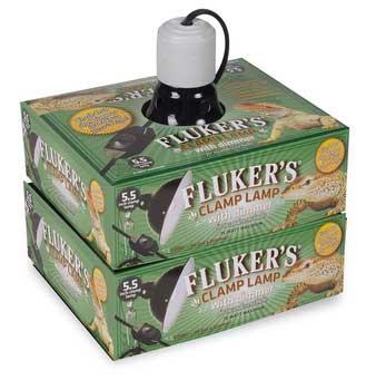 Flukers Ceramic Clamp Lamp With Dimmer (5.5")