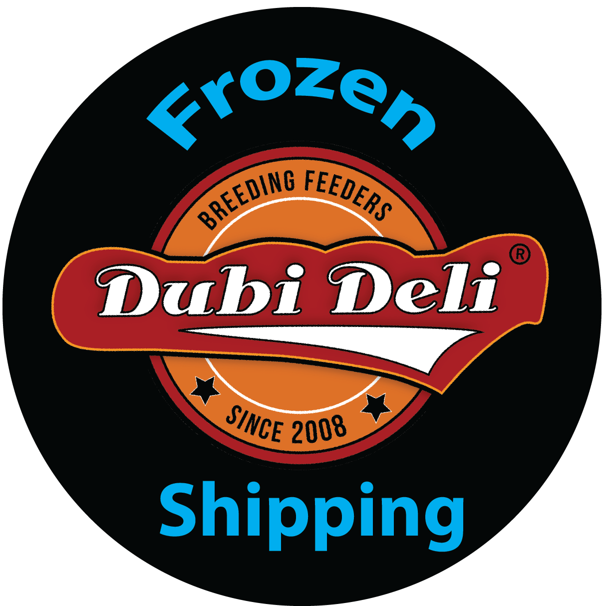 frozen shipping label