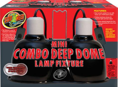 Zoo Med Mini Combo Deep Dome Lamp Fixture